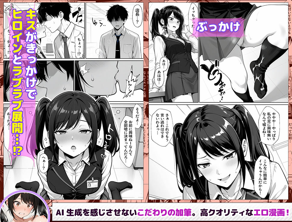 パチンコ店長の俺。女子スタッフのシコい足で毎日脳汁出してたらイチャラブSEXする事になった！〜ただし時々殴られる〜 サンプル画像7