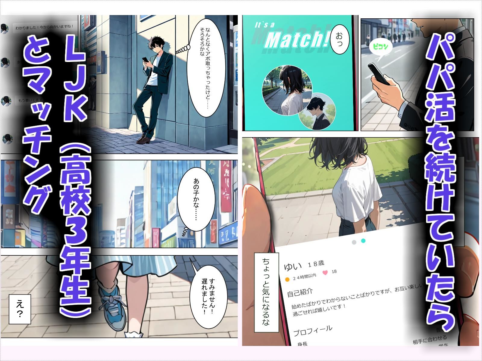 パパ活で処女のLJKと出会った話。 サンプル画像1