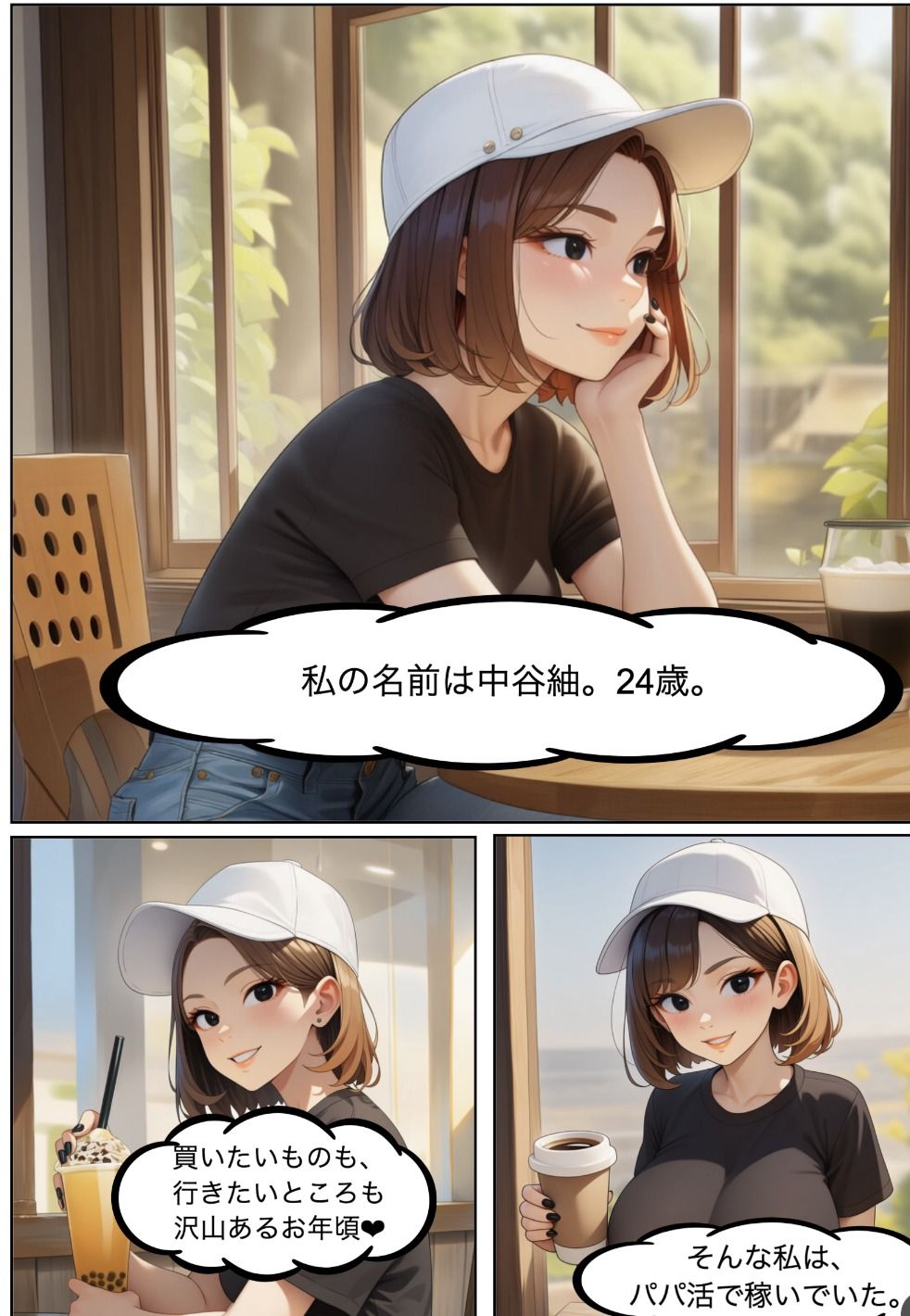 パパ活女子・中谷紬（24）がキモおじのデカチンに沼るまでの話。 サンプル画像1