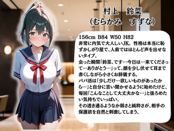 パパ活女子校生の秘密の性交記録No.4  すずな サンプル画像1