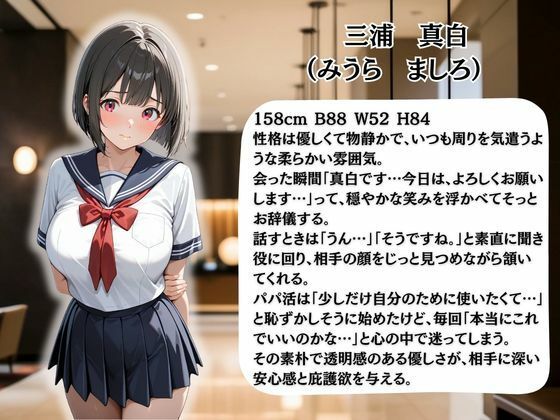 パパ活女子校生の秘密の性交記録No.6 ましろ サンプル画像1