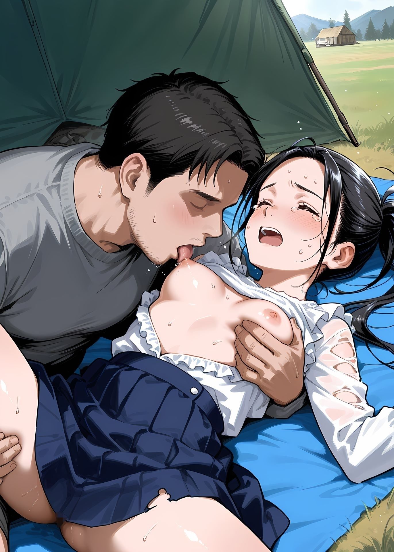 ヒロインが性処理係withホームレス  ーメダ〇スト狼〇光編ー サンプル画像2