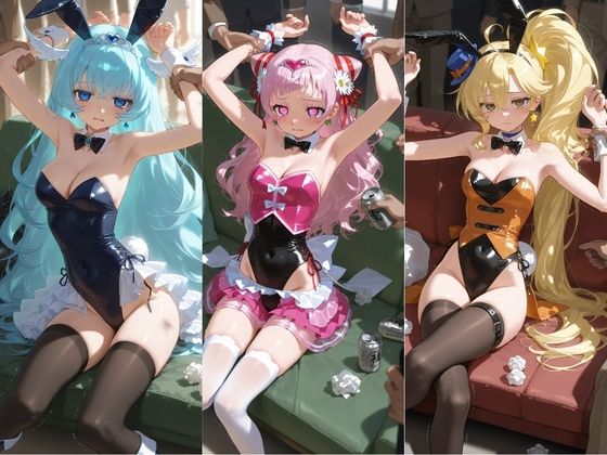 ヒロインが複数男の標的に！！ 催●で抵抗できず輪〇地獄！！ プ〇キュア サンプル画像2