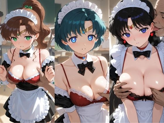 ヒロインが複数男の標的に！！ 催●で抵抗できず輪〇地獄！！ セ〇ラームーン サンプル画像4