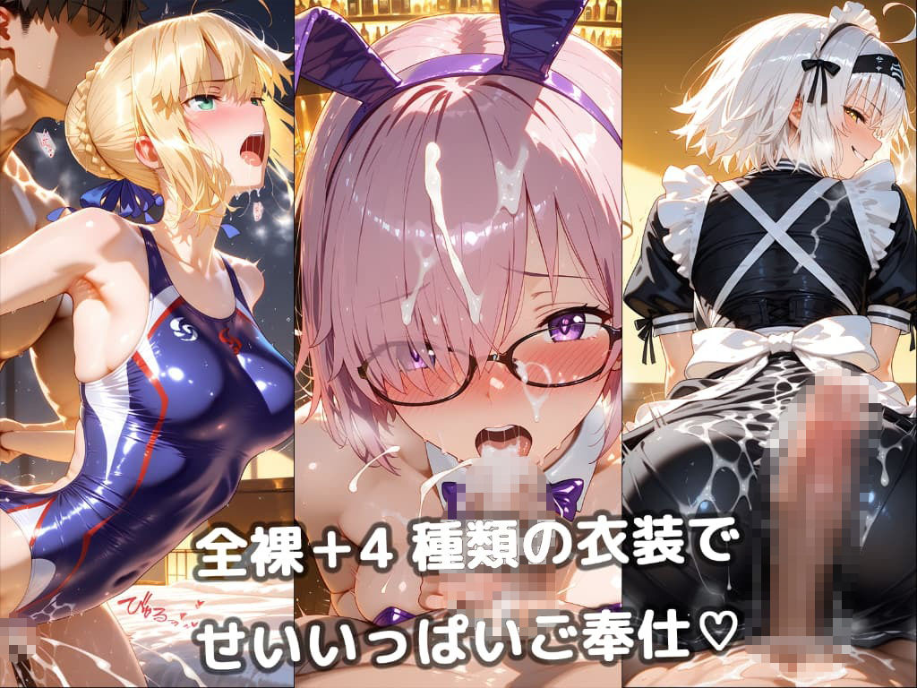 ヒロインに抜いてもらうCG集！ -総集編- サンプル画像6