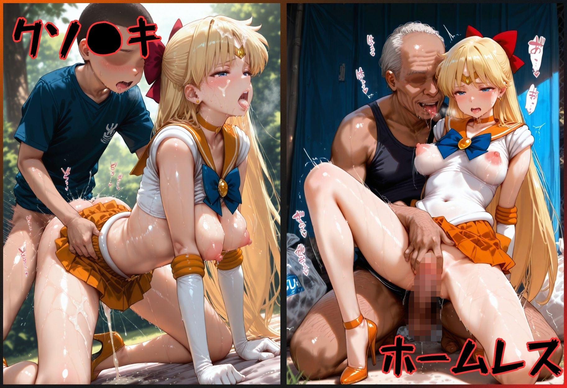 ヒロインシェア‐色んな男に好き放題〇されるCG集‐セーラーヴィーナス編 サンプル画像3