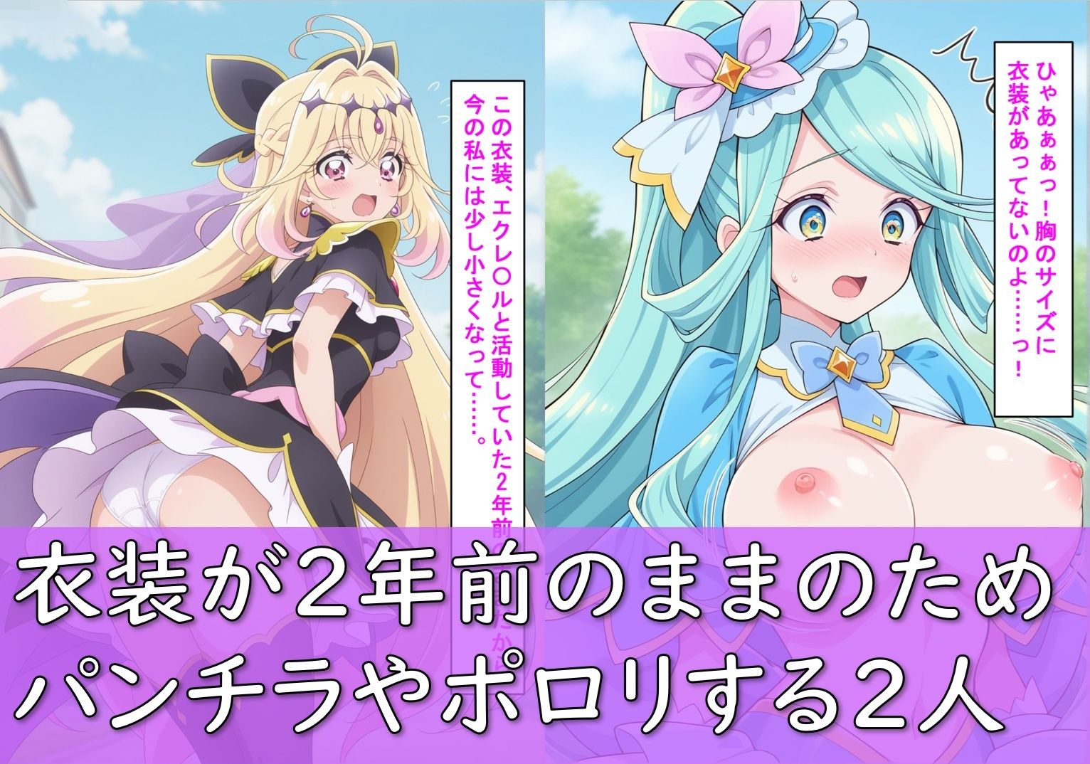 ヒロイン敗北_キュアアルカ〇・シャドウ＆キュアエクレ〇ル〜触手姦＆市民輪〇〜 サンプル画像3
