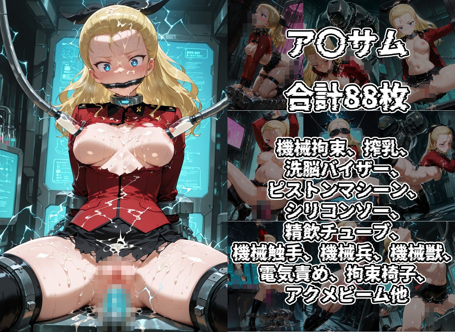 ヒロイン機械陥落 ガル○ン グロ○アーナ女○院編 サンプル画像4