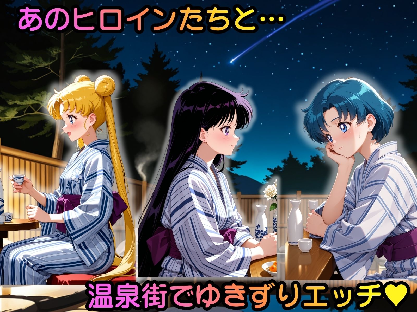 ヒロイン温泉街ゆきずりエッチ  美少女戦士セーラ●ムーン編 サンプル画像1