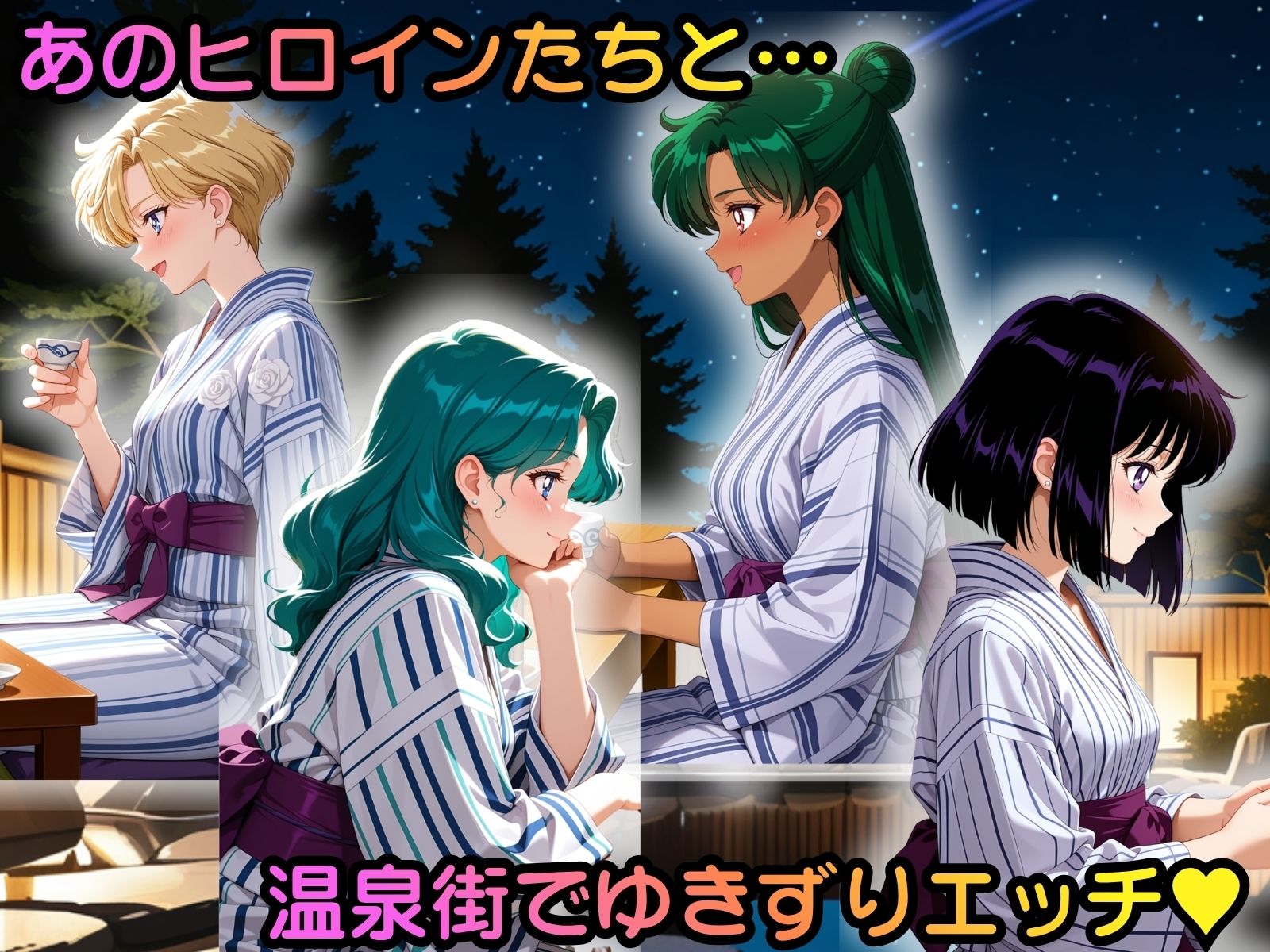 ヒロイン温泉街ゆきずりエッチ 美少女戦士セーラ●ムーン編その3 サンプル画像1