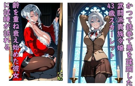 ヒロイン飼育  狂犬姫スカーレットが熟女になり無力化し囚われ奴●化し女に目覚める物語 サンプル画像1