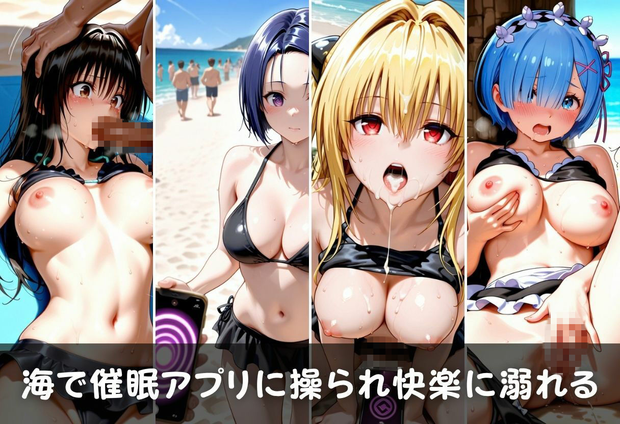ビーチで孕ませ催●生活〜ToL○VEる・レ○篇〜 サンプル画像1