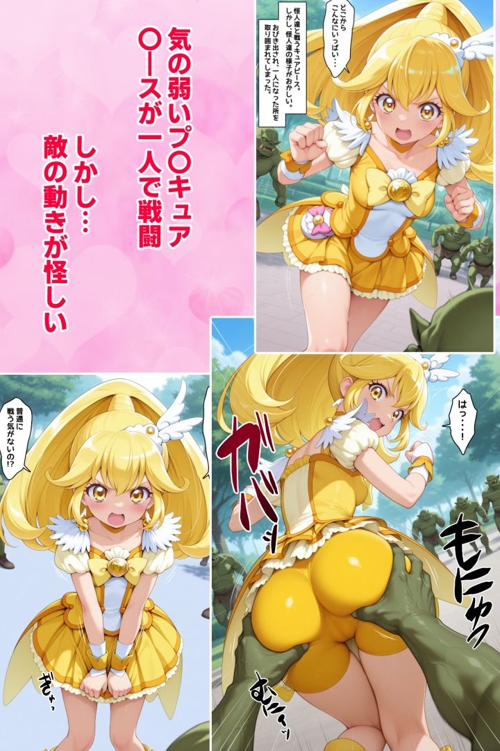 ピー〇ちゃんは敵の苗床になりました。堕ちて淫魔になってモンスターを出産しまくる変身ヒロイン サンプル画像1