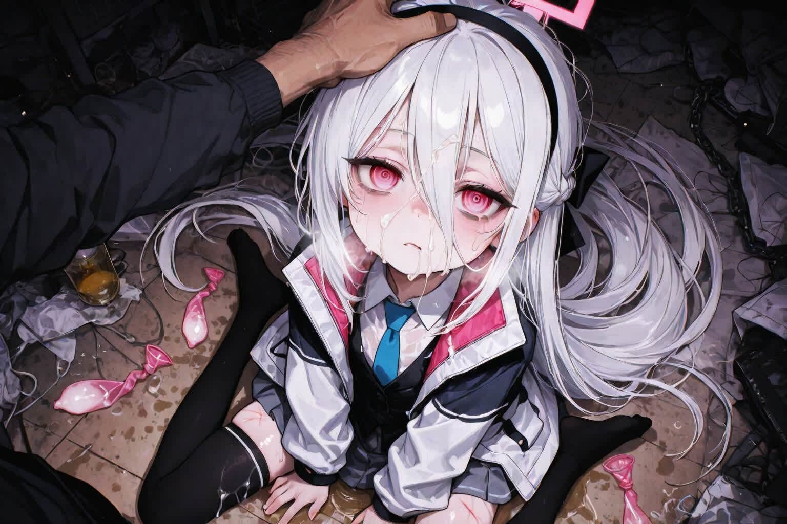 ブ〇ーアーカイブ（BAD END） イラスト集 サンプル画像7