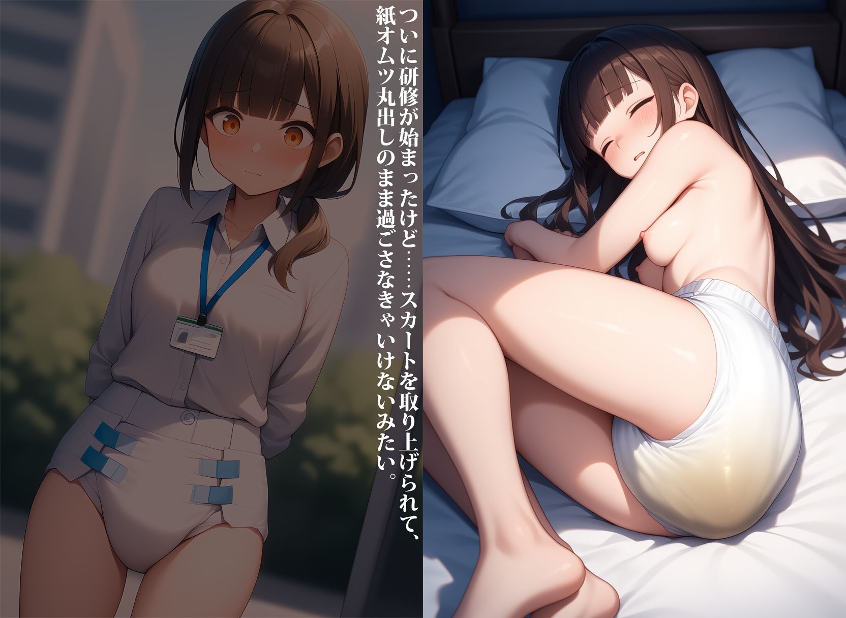 ブラック企業面接中に失禁脱糞しちゃう就活生 サンプル画像9