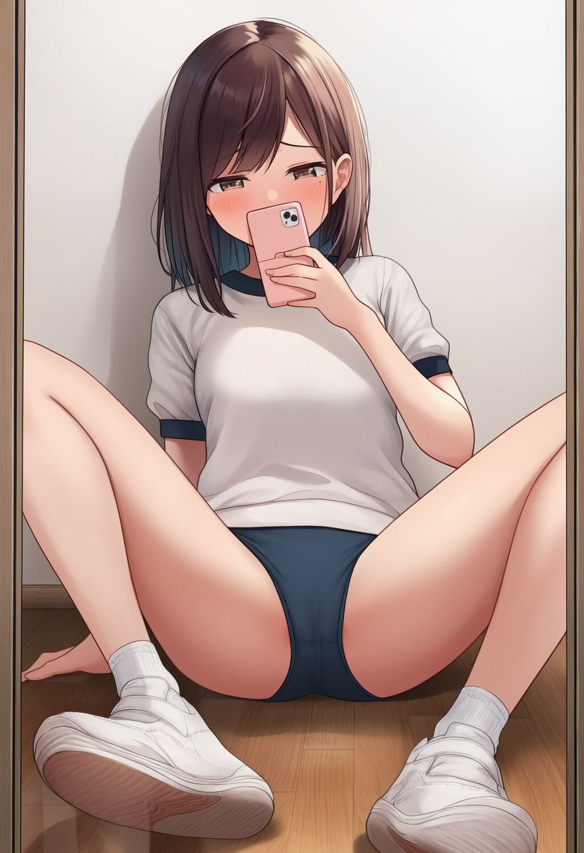 ブルマっこの自撮りM字開脚（500枚分） サンプル画像8