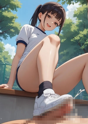 ブルマ女子に見下されながら足蹴にされたい？ サンプル画像3