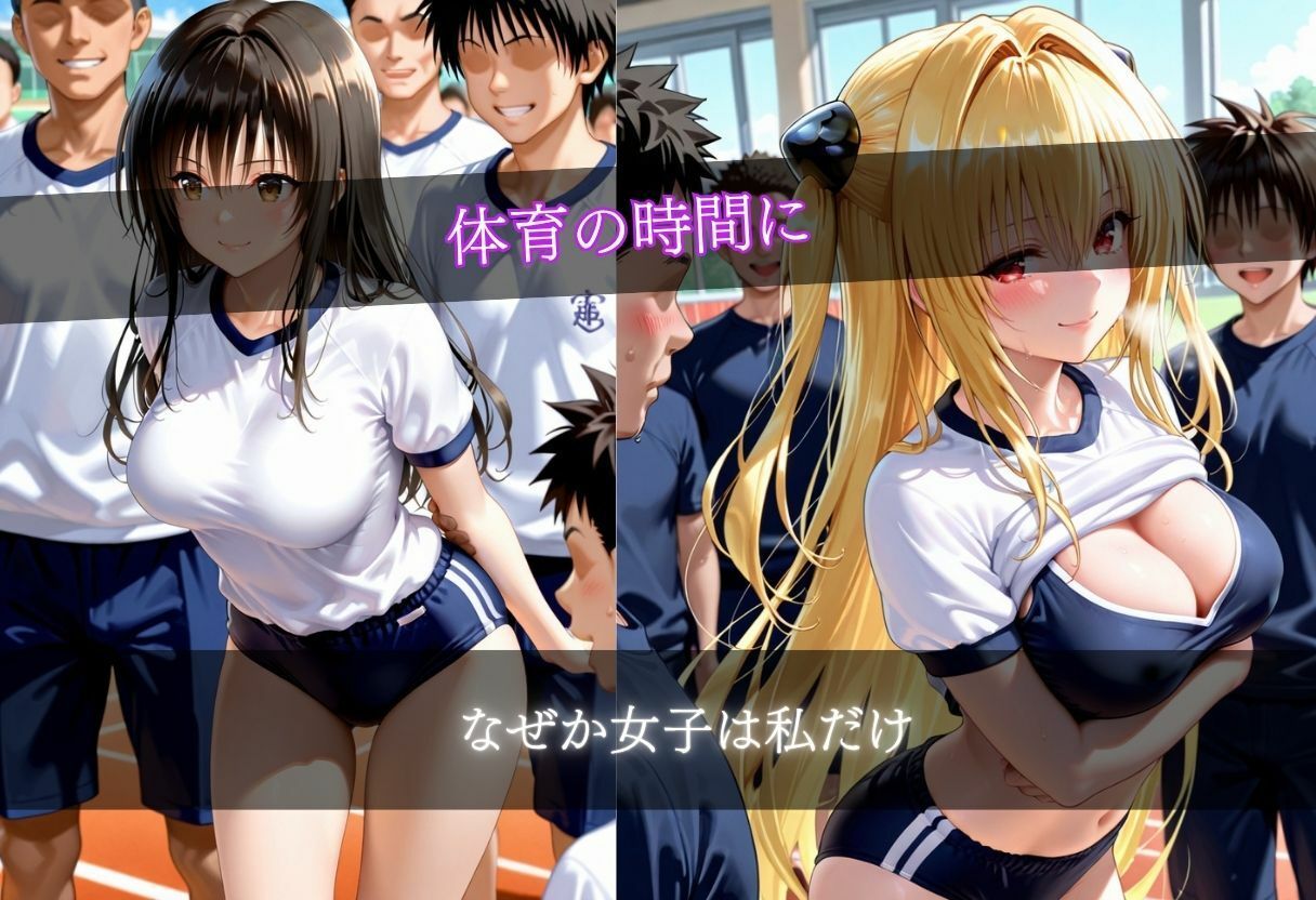 ブルマ姿女子校生乱交  10キャラ  500枚 サンプル画像1