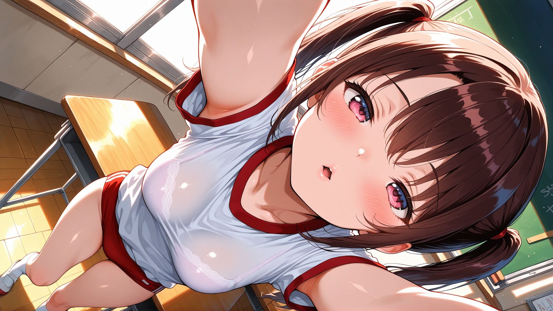 ブルマ日和。― ツインテール編:ブラ透け ― サンプル画像1