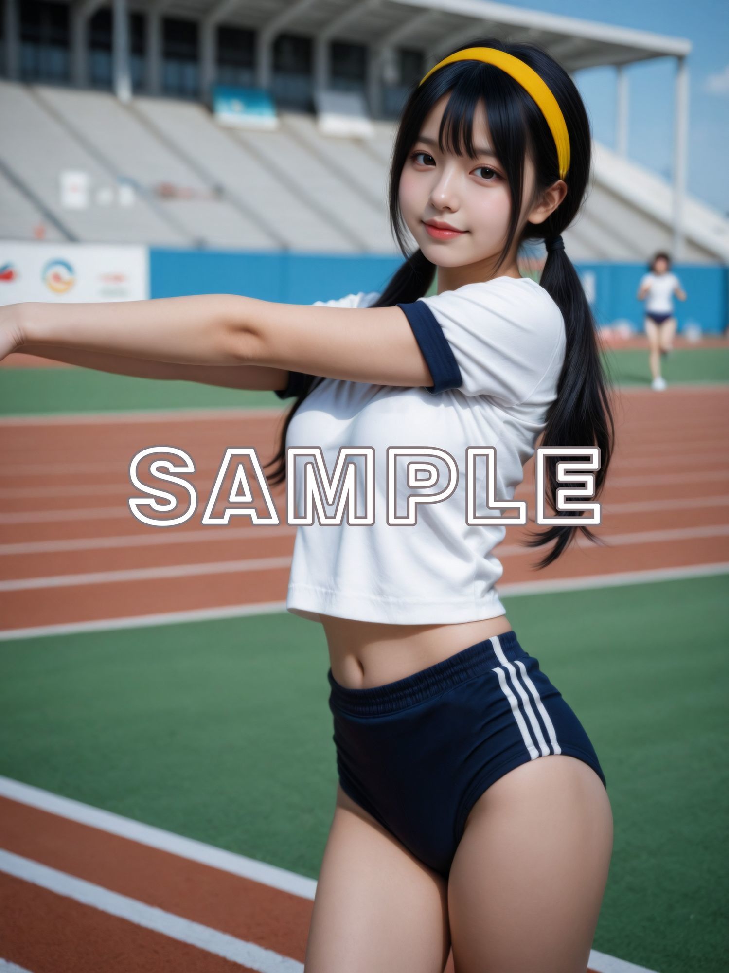 ブルマ美少女のHな体育祭 サンプル画像1