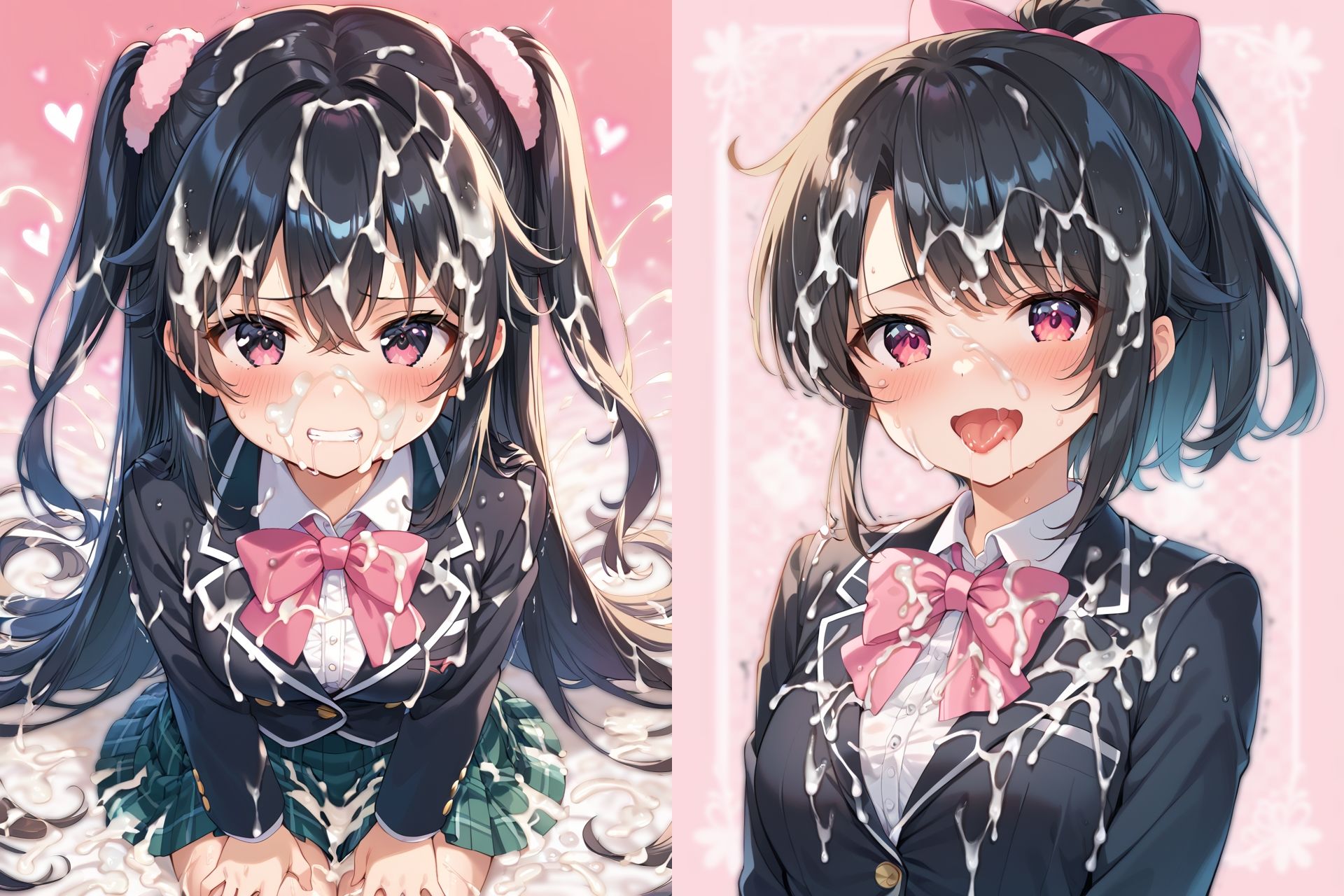 ブレザー制服ぶっかけCG集 サンプル画像2