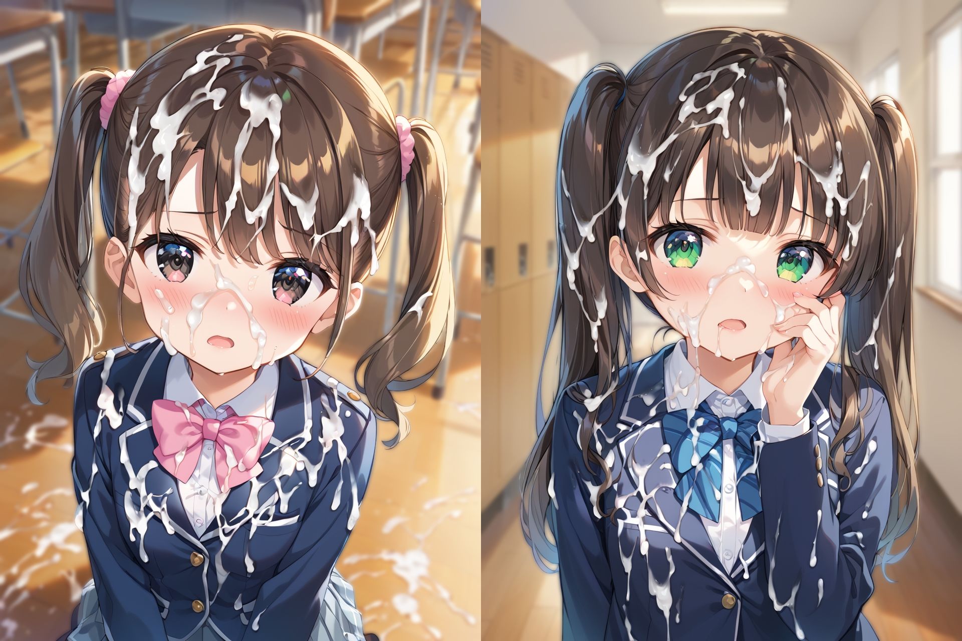 ブレザー制服ぶっかけCG集 サンプル画像7