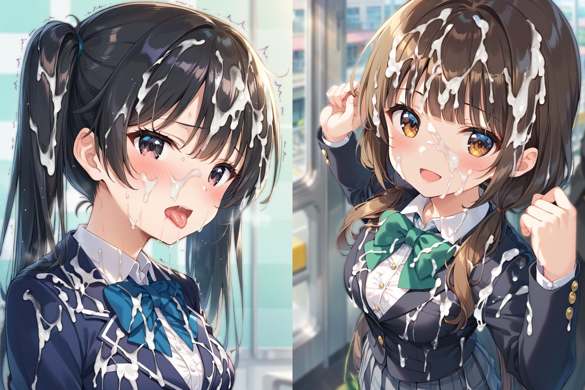 ブレザー制服ぶっかけCG集 サンプル画像9