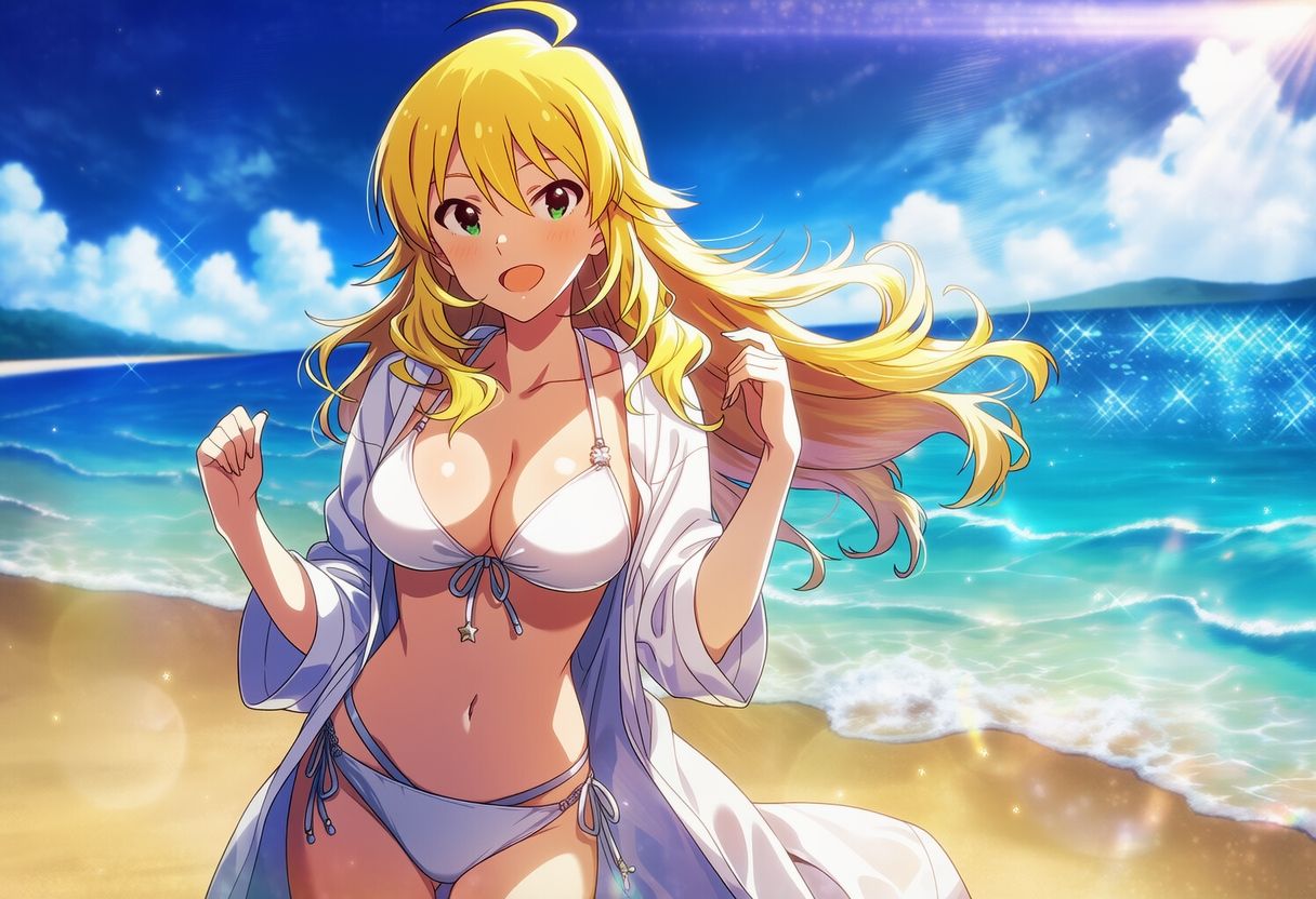 プライベートビーチ 星○美希 サンプル画像1