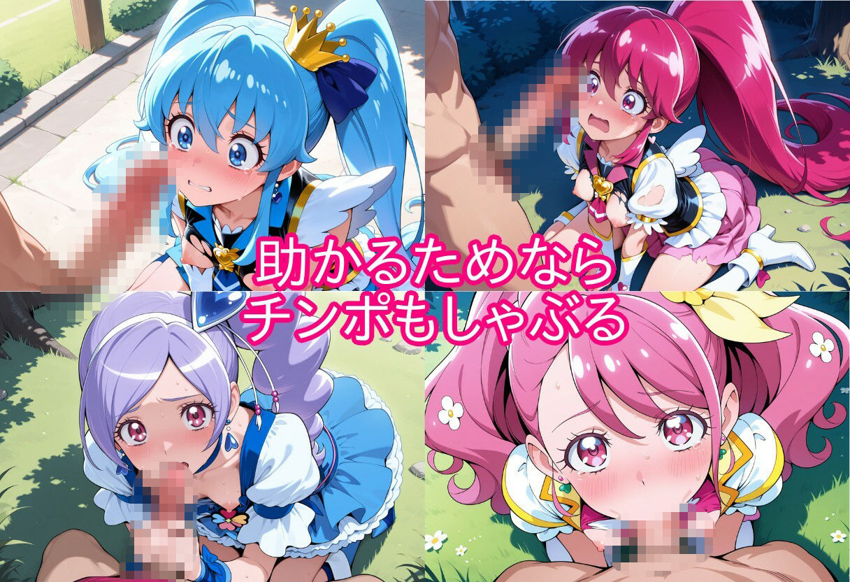 プリキュアの命乞い 何でもします、許してください… サンプル画像3