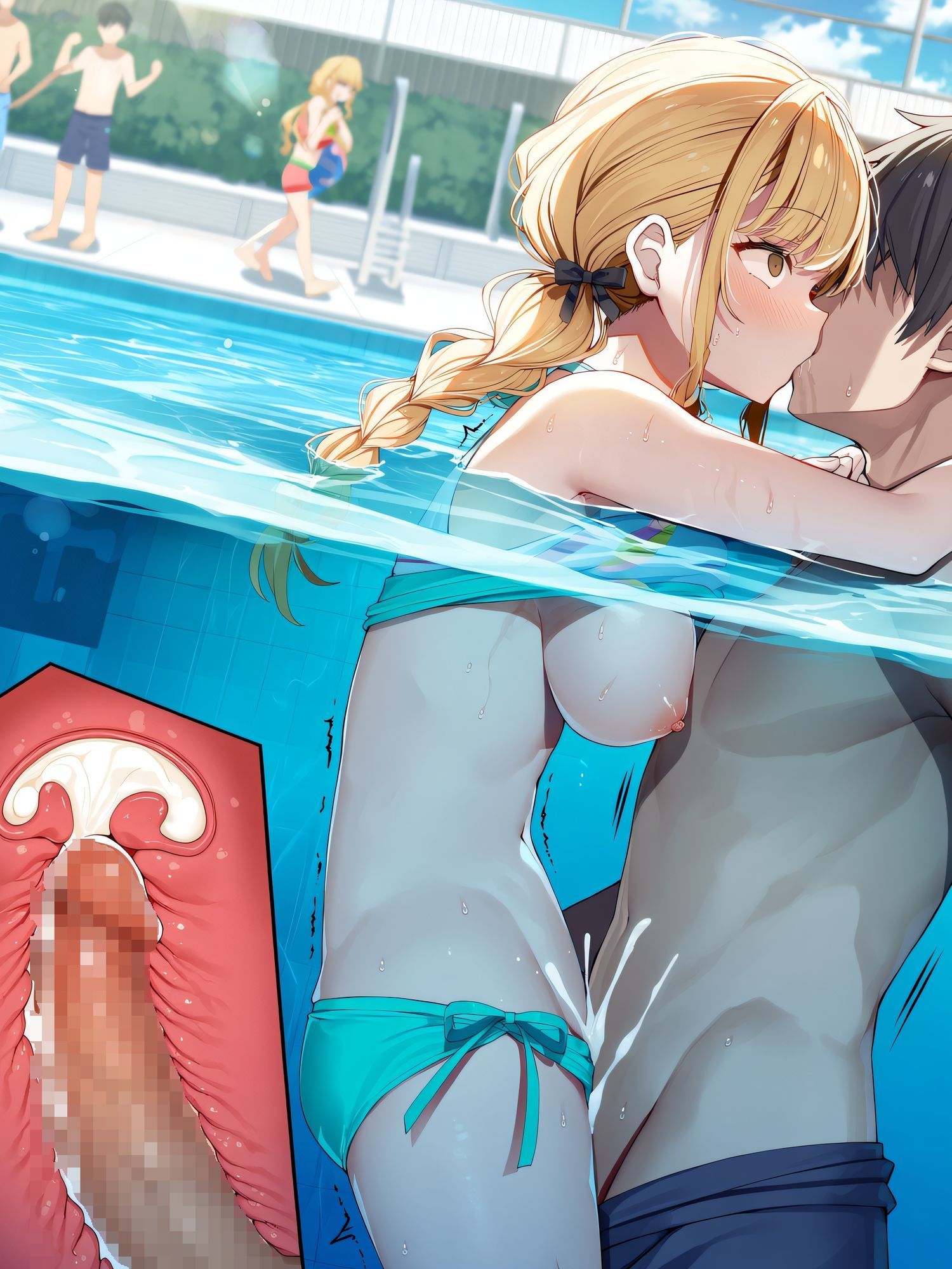 プールで見つけたアイドルに意識あり催◯かけて犯してみた〜藤◯ことね〜 サンプル画像5