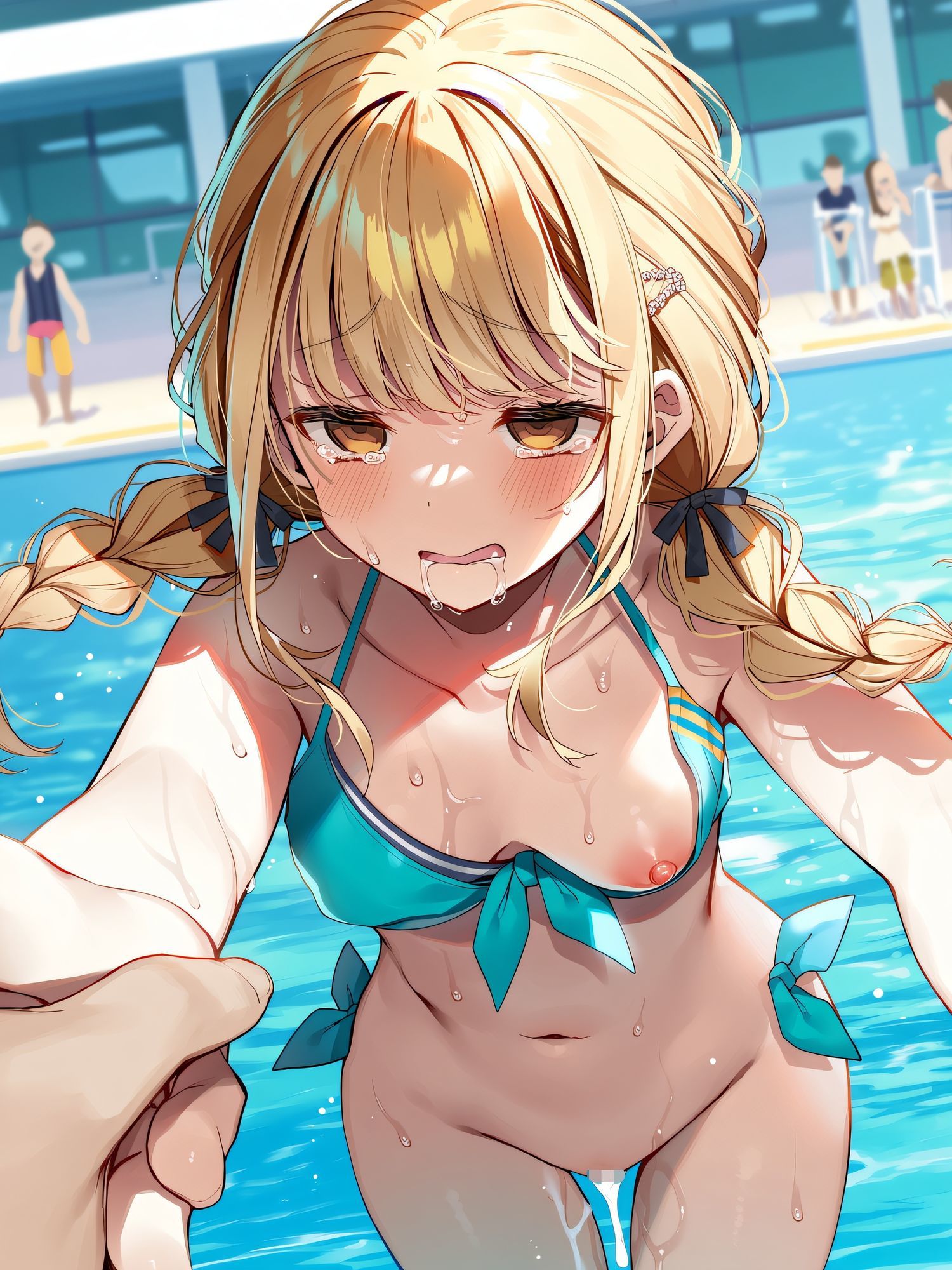 プールで見つけたアイドルに意識あり催◯かけて犯してみた〜藤◯ことね〜 サンプル画像6