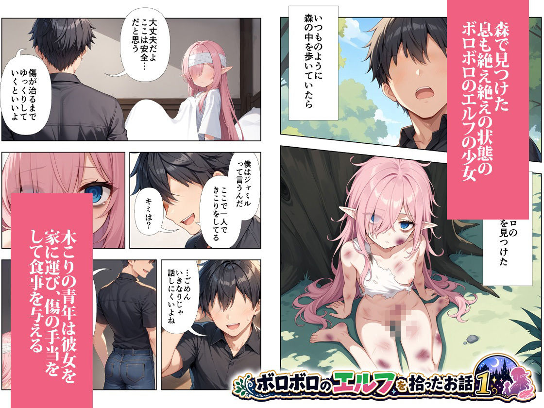 ボロボロのエルフを拾ったお話総集編 サンプル画像1