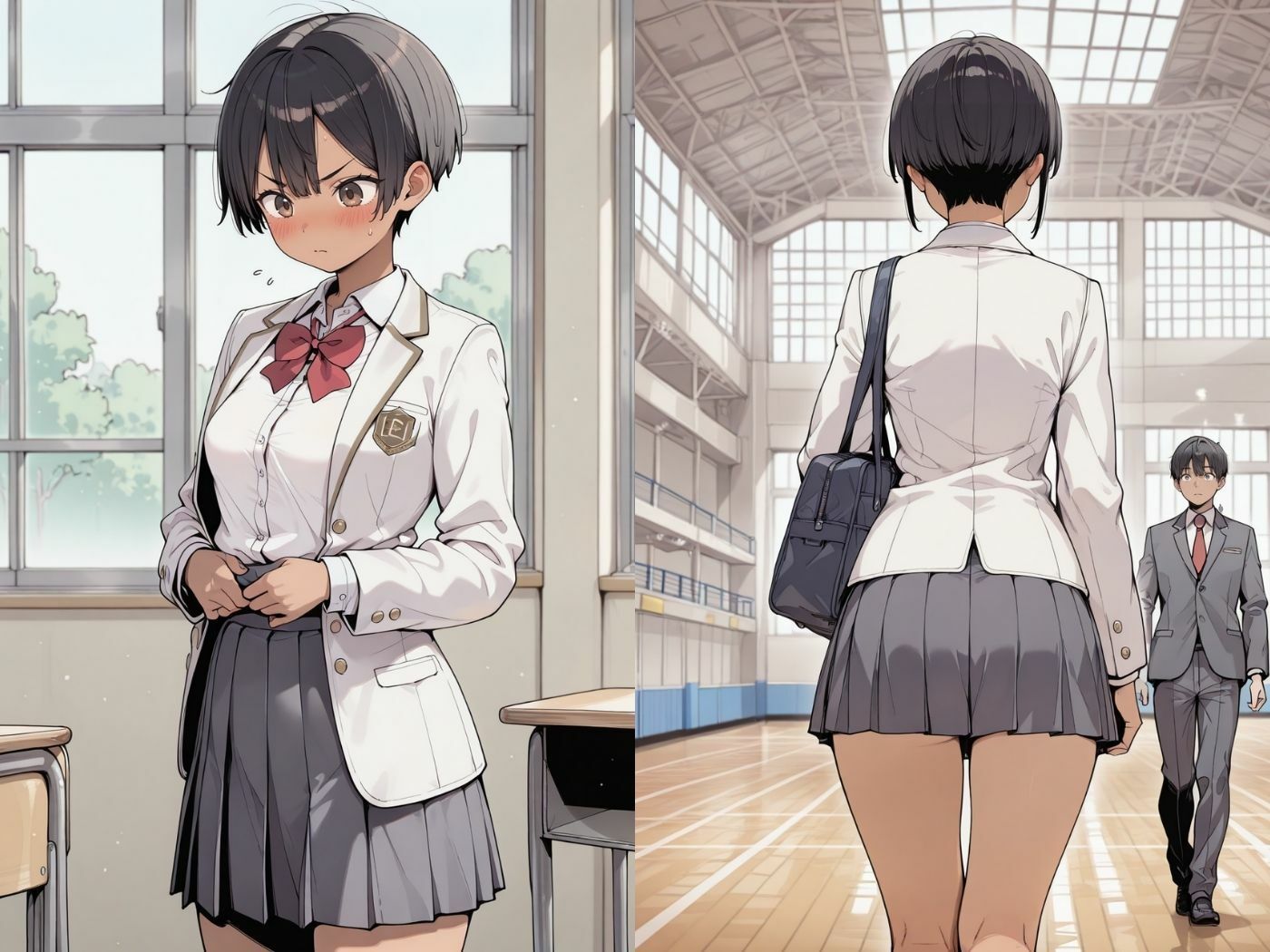 ボーイッシュが貧乳とは限らない サンプル画像1