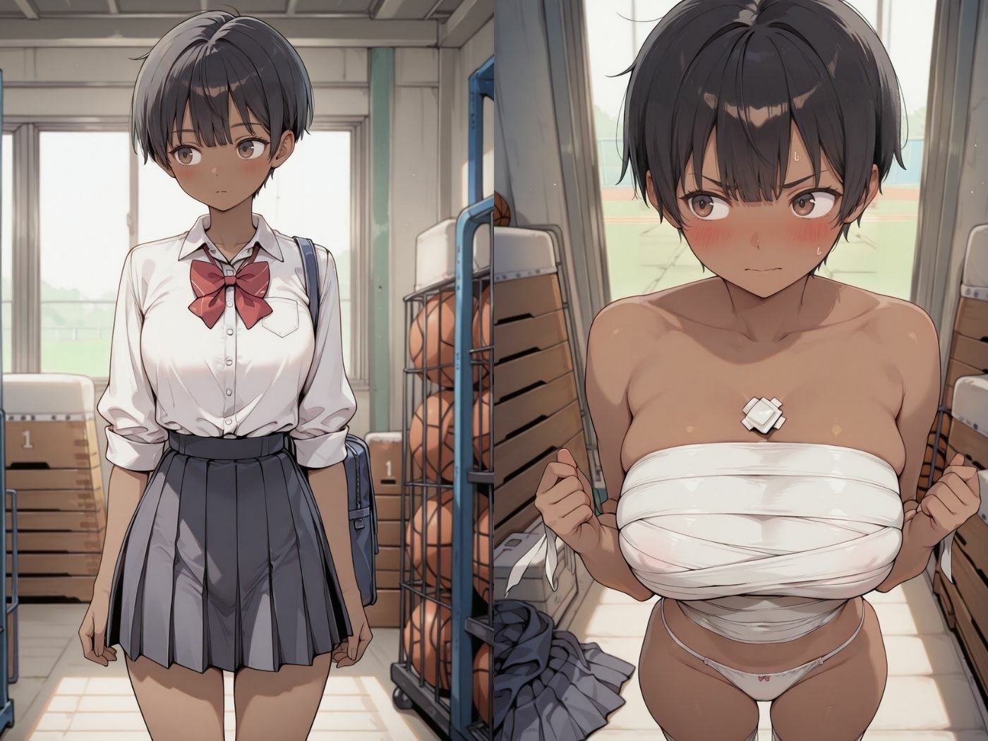 ボーイッシュが貧乳とは限らない サンプル画像2