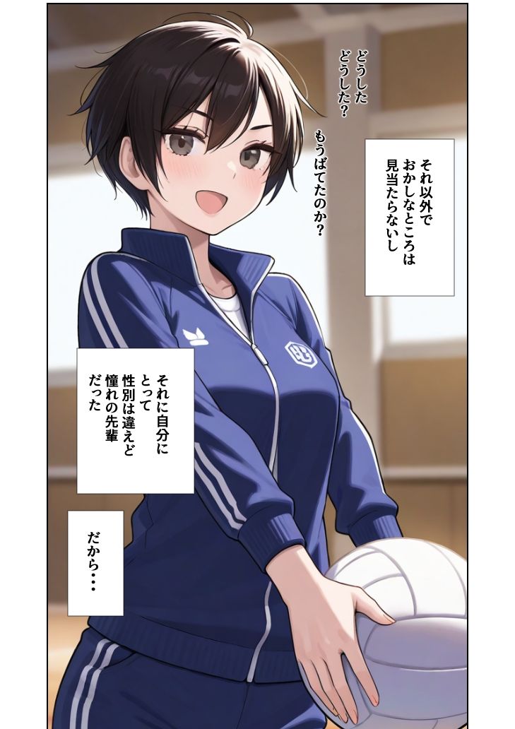 ボーイッシュな先輩に告白したら性奴●にされた話 サンプル画像4