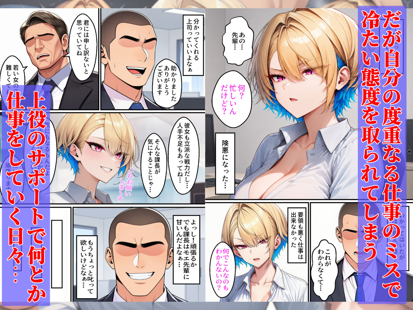 ボーイッシュな年下ギャル上司を徹底的にわからせる話 サンプル画像2