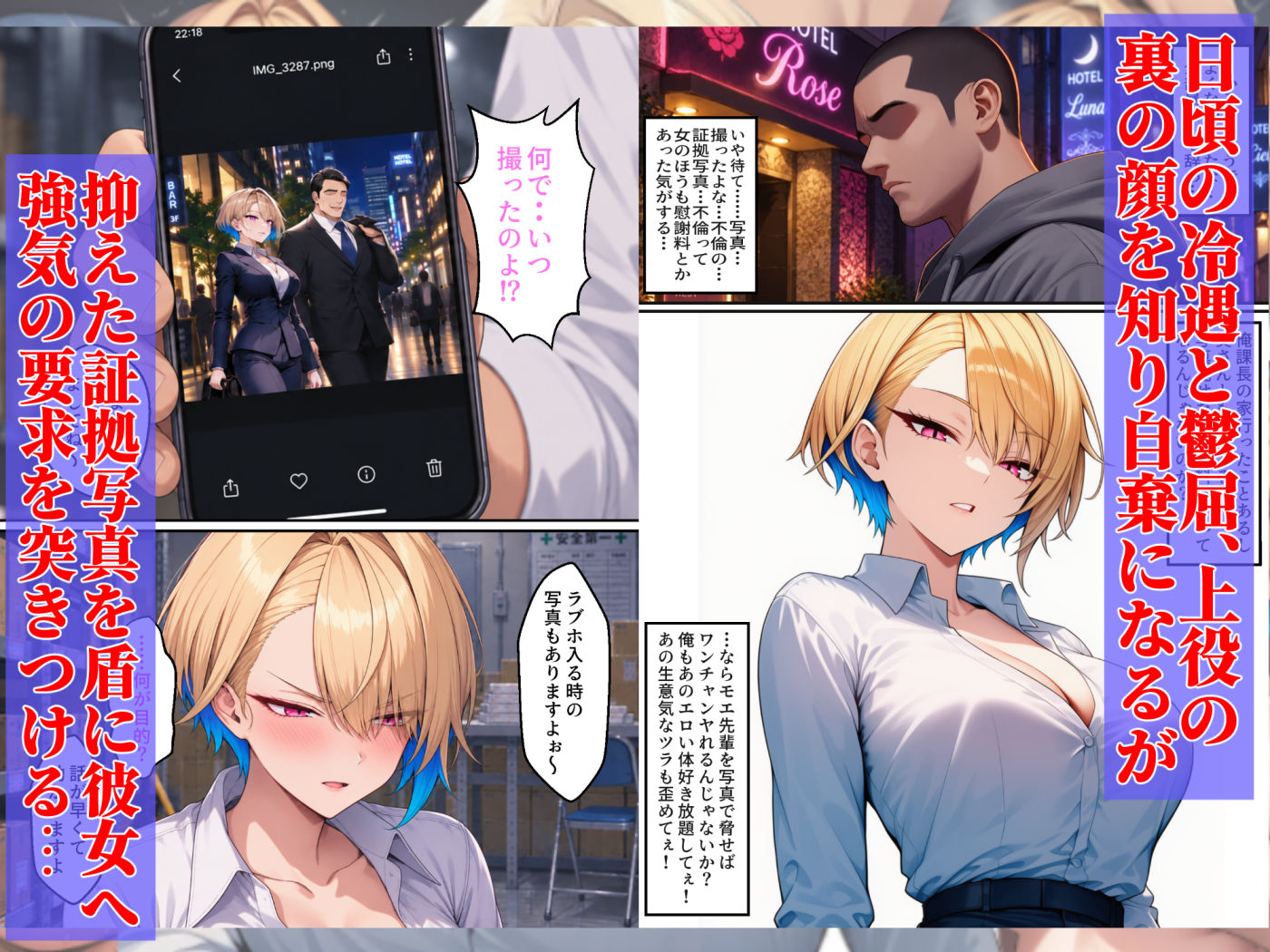 ボーイッシュな年下ギャル上司を徹底的にわからせる話 サンプル画像4