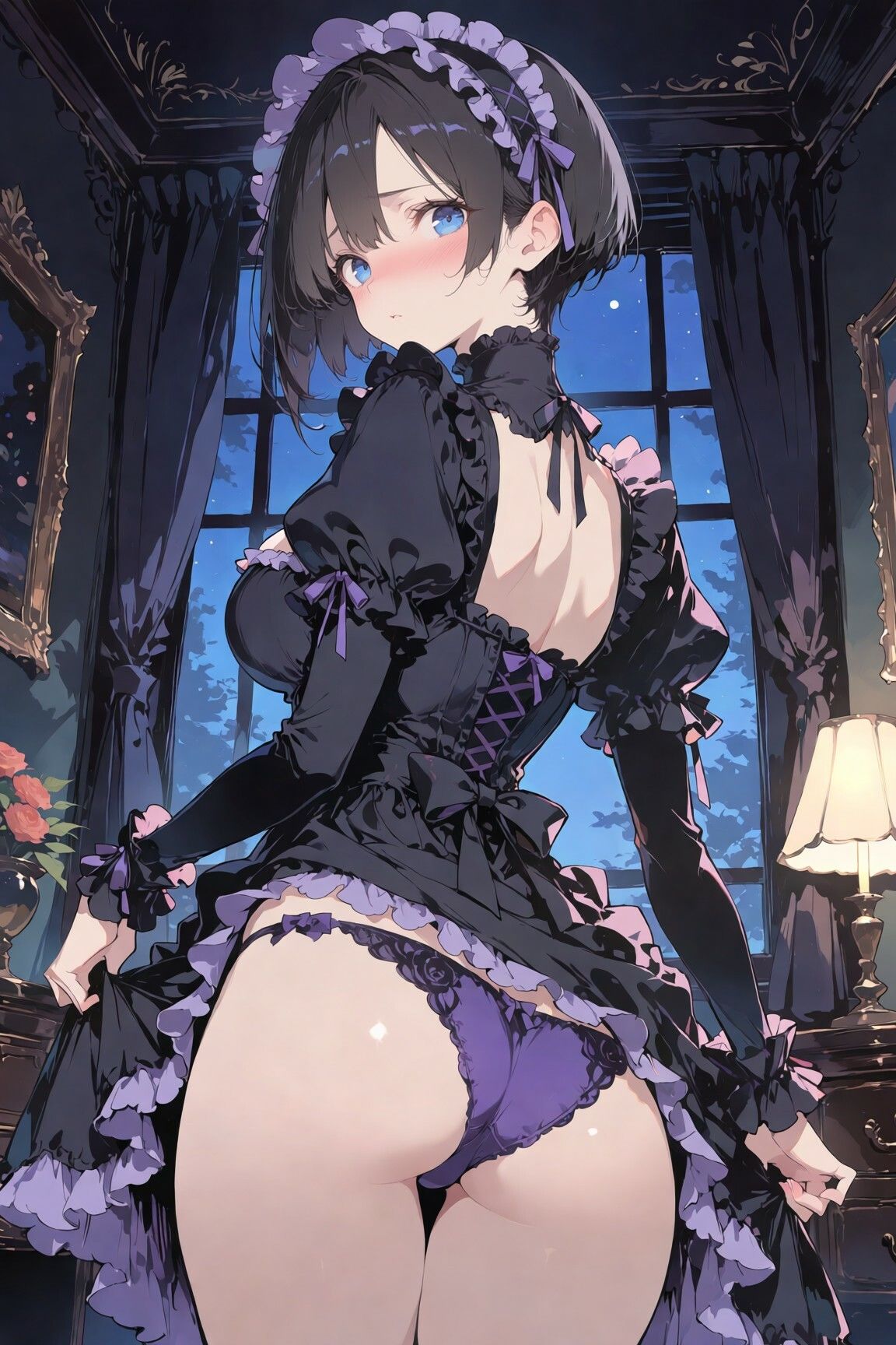ボーイッシュ巨乳メイドの夜伽奉仕 〜ゴスロリを脱ぎ捨てて御主人様に捧げる蜜尻〜 サンプル画像2