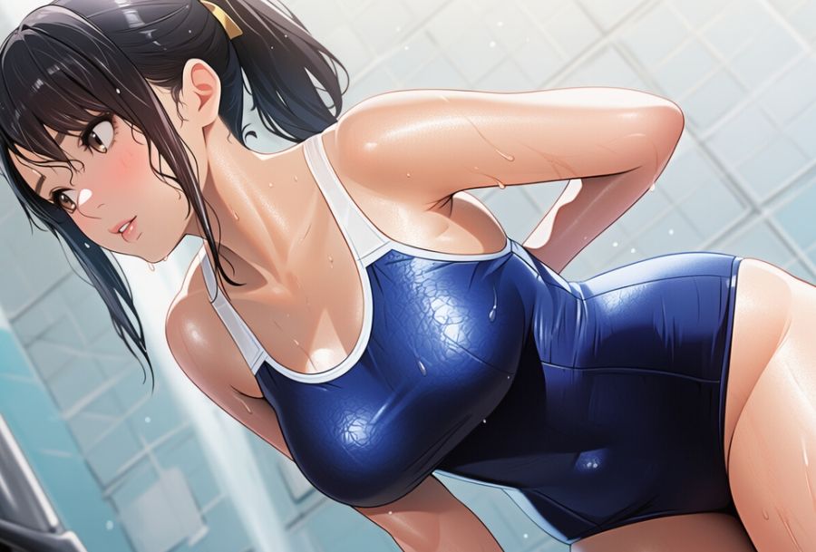 ポニーテールとスクール水着総集編 サンプル画像6