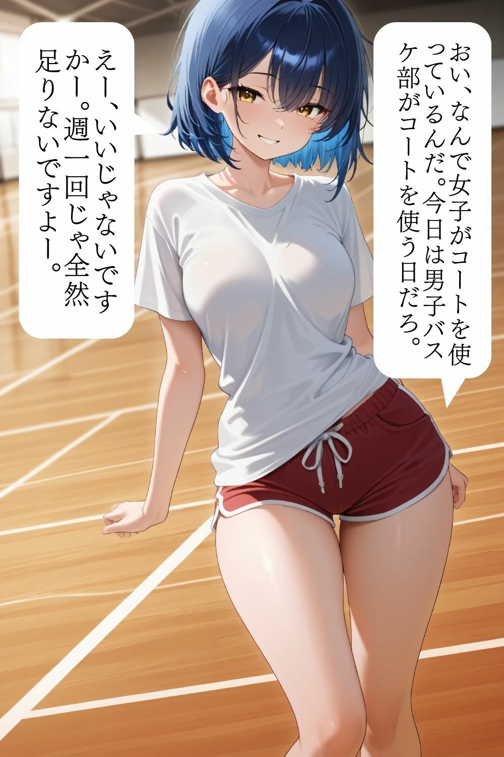 マゾ量産おっぱいバスケ サンプル画像1