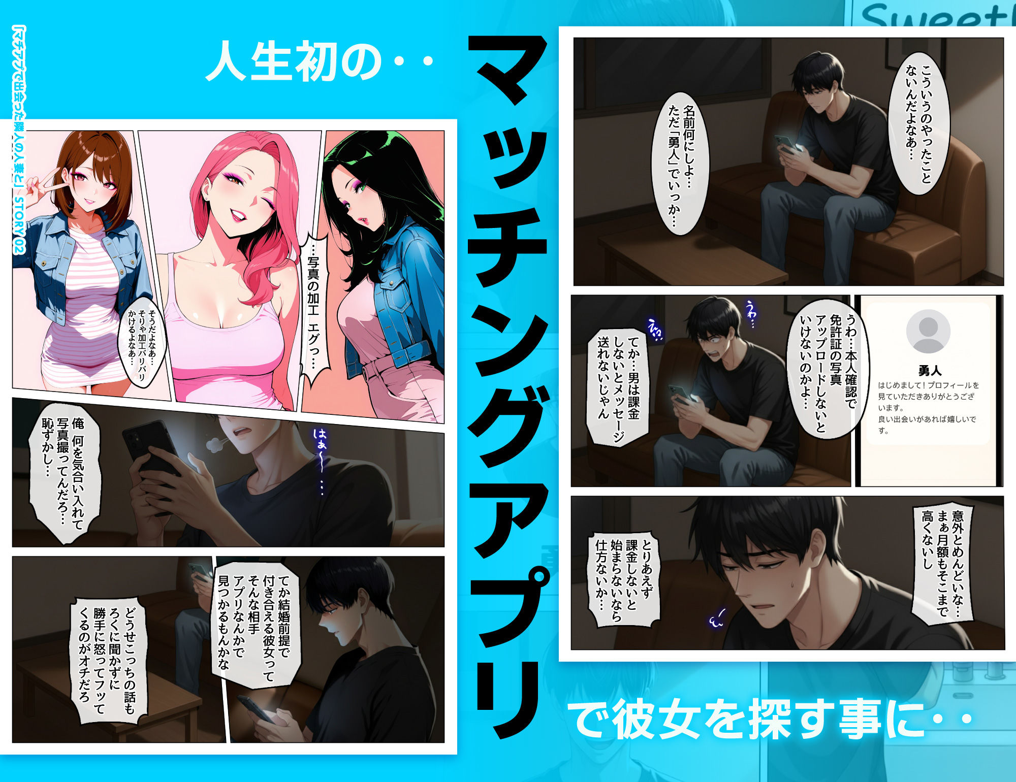 マッチングアプリで出会ったむちむち美女が、まさかの隣人で人妻だった件 サンプル画像2