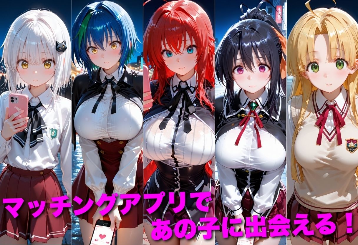 マッチングアプリで出会った美女を孕ませた話 ハ●スクールD×D編 サンプル画像1