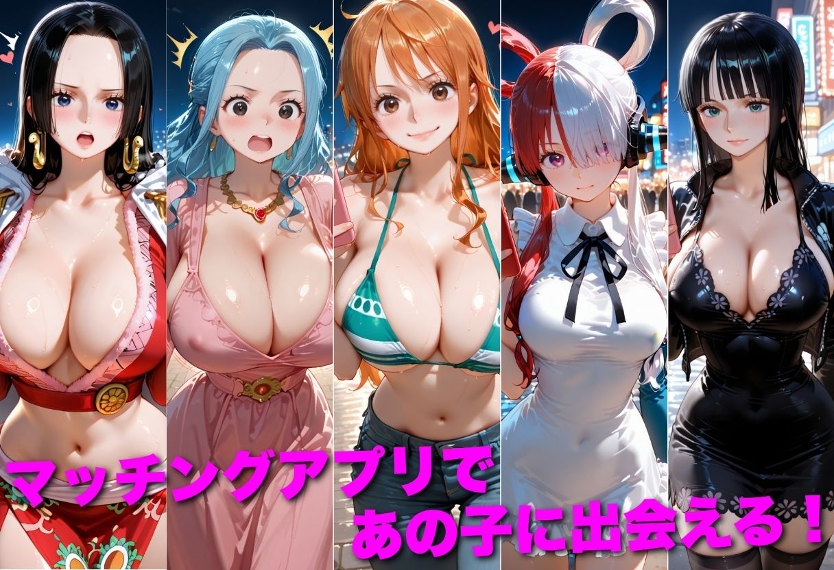 マッチングアプリで出会った美女を孕ませた話 ワ●ピース編 サンプル画像1