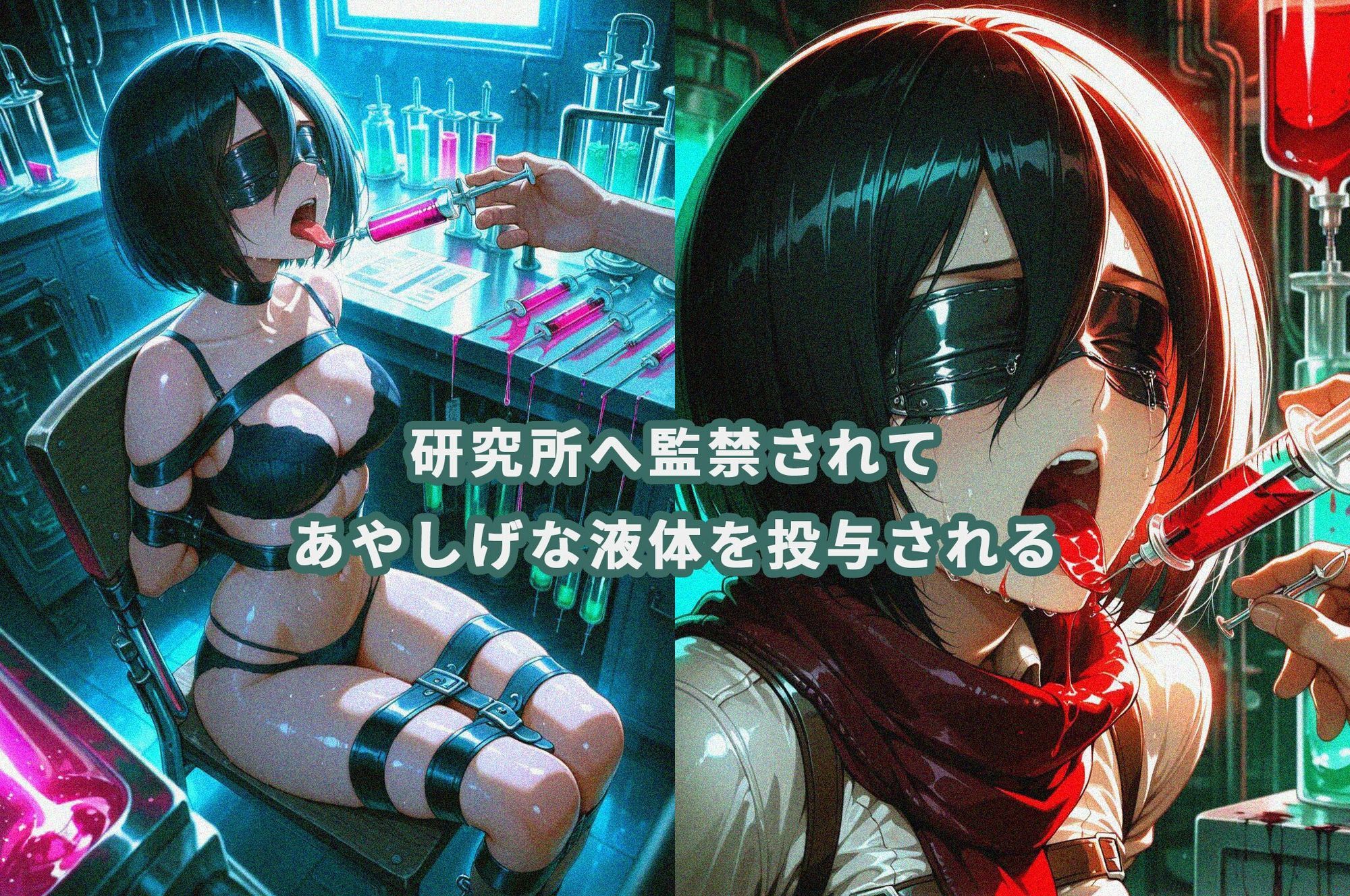 ミカ〇が研究所で人体改造される（ふたなり・妊娠） サンプル画像2