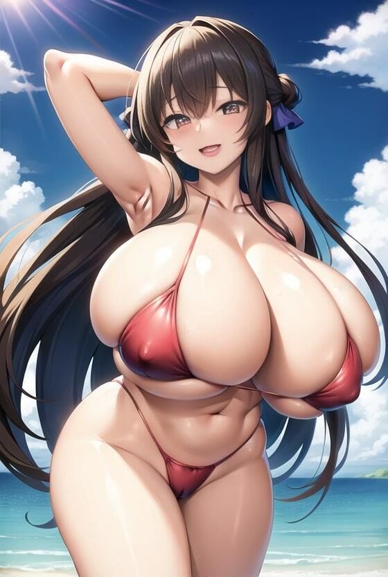 ムチムチわがままボディがマジでたまらんai  グラビアイラスト集  Vol.01音声データ付きver サンプル画像3