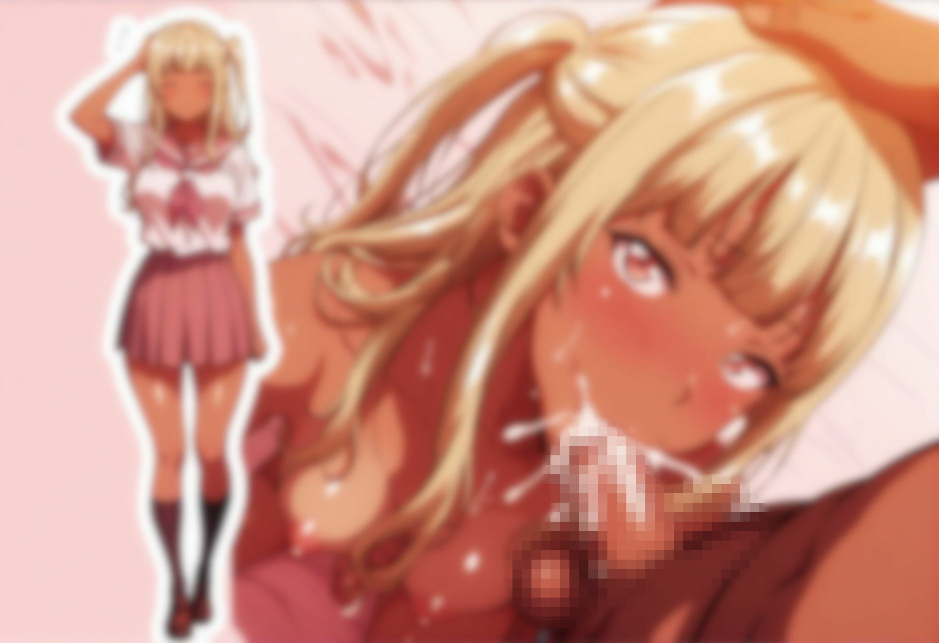 ムチムチヌルテカ黒ギャル、スリム体形版。パンツ×エッチ サンプル画像2
