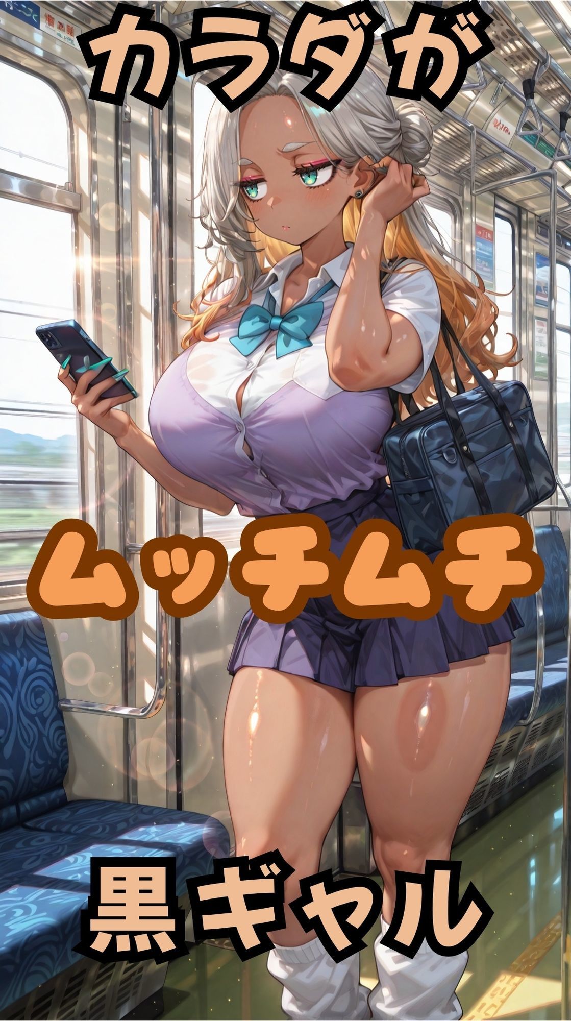 ムチムチ黒ギャルの普段のスガタとエロシチュ サンプル画像1