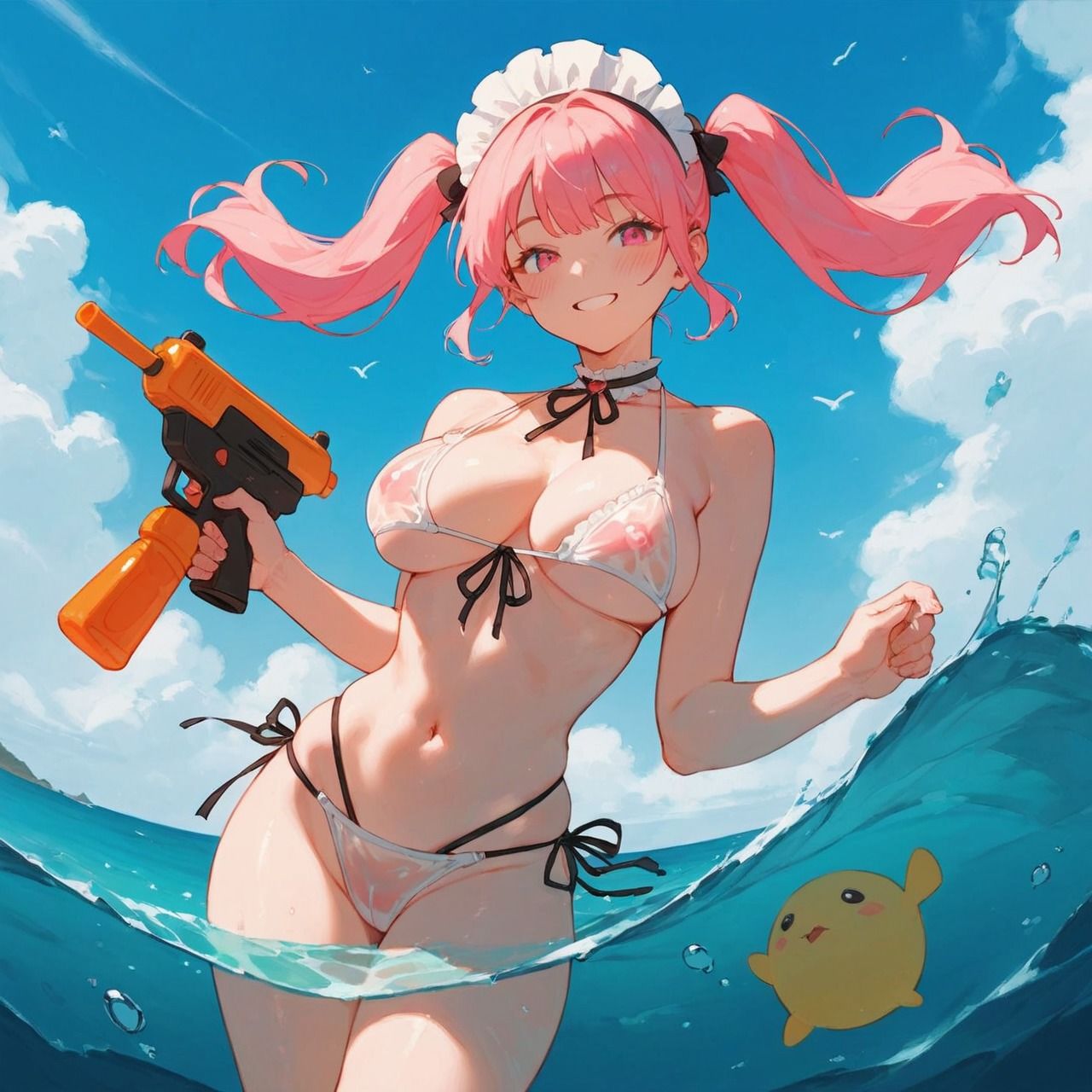 メイドさんと海でいちゃラブ（はーと） サンプル画像8