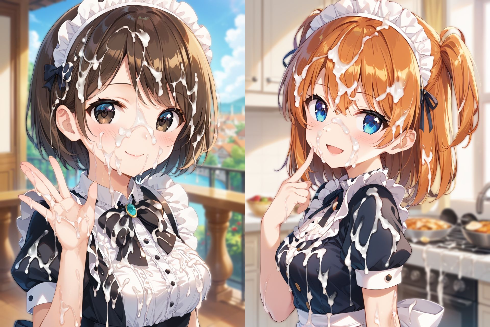 メイドさんぶっかけCG集 サンプル画像1