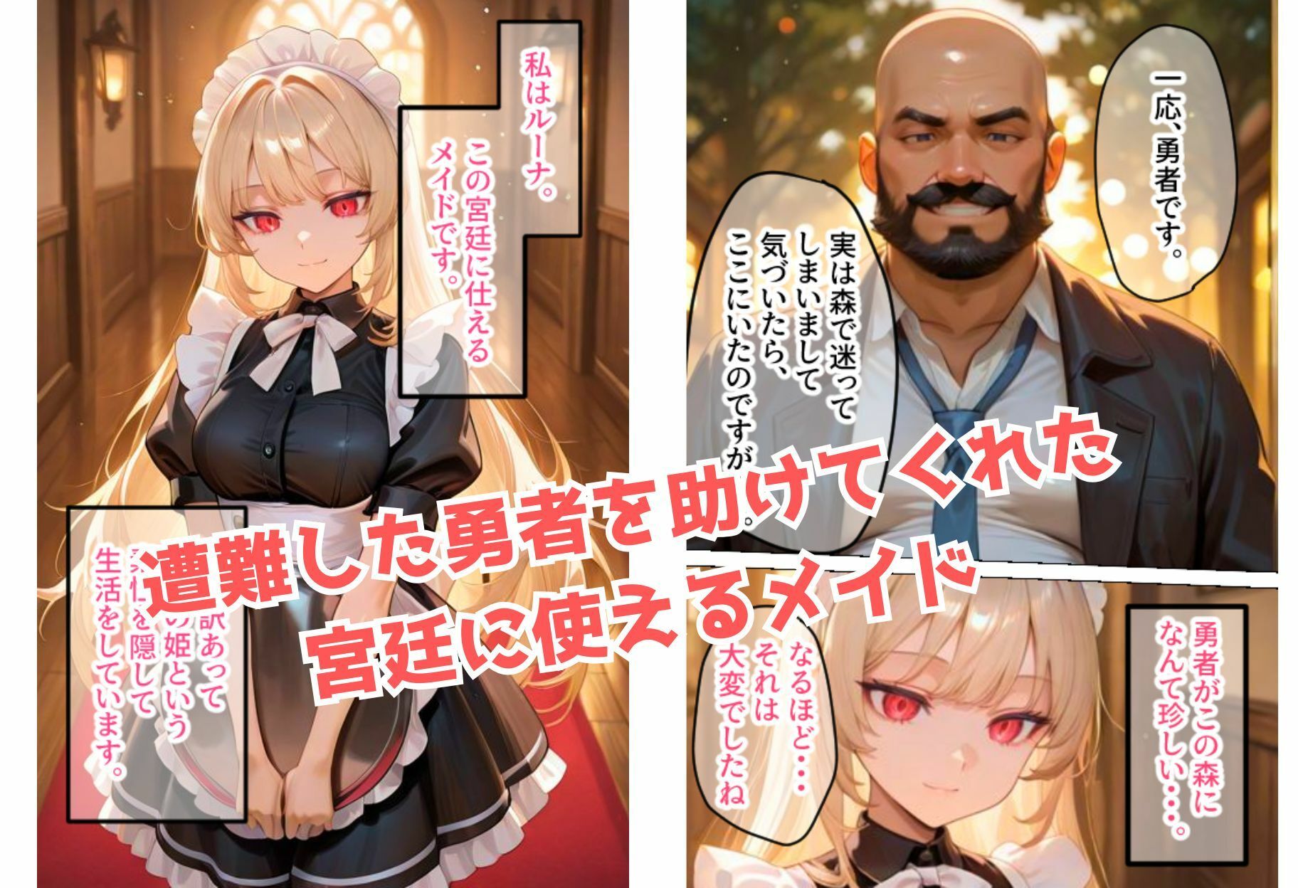 メイドちゃんがチン棒に服従した件2【全Pセリフあり】 サンプル画像1